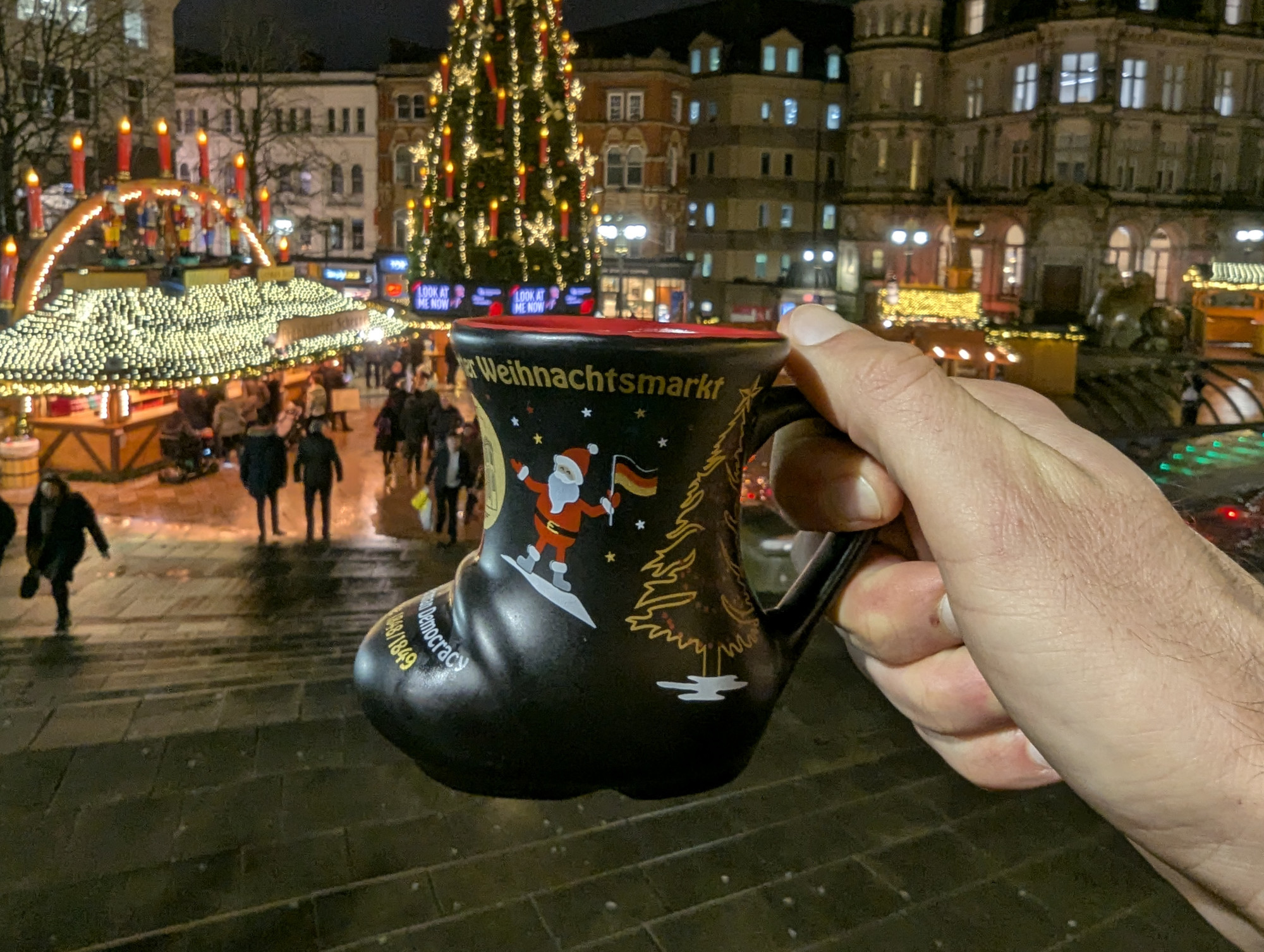 Mulled wine at Birmingham Christmas Market