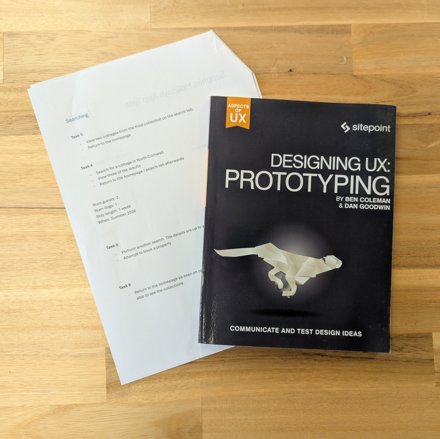 Designing UX: Prototyping book