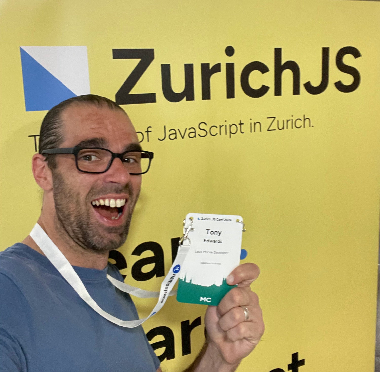 On hosting duties at Zurich JS