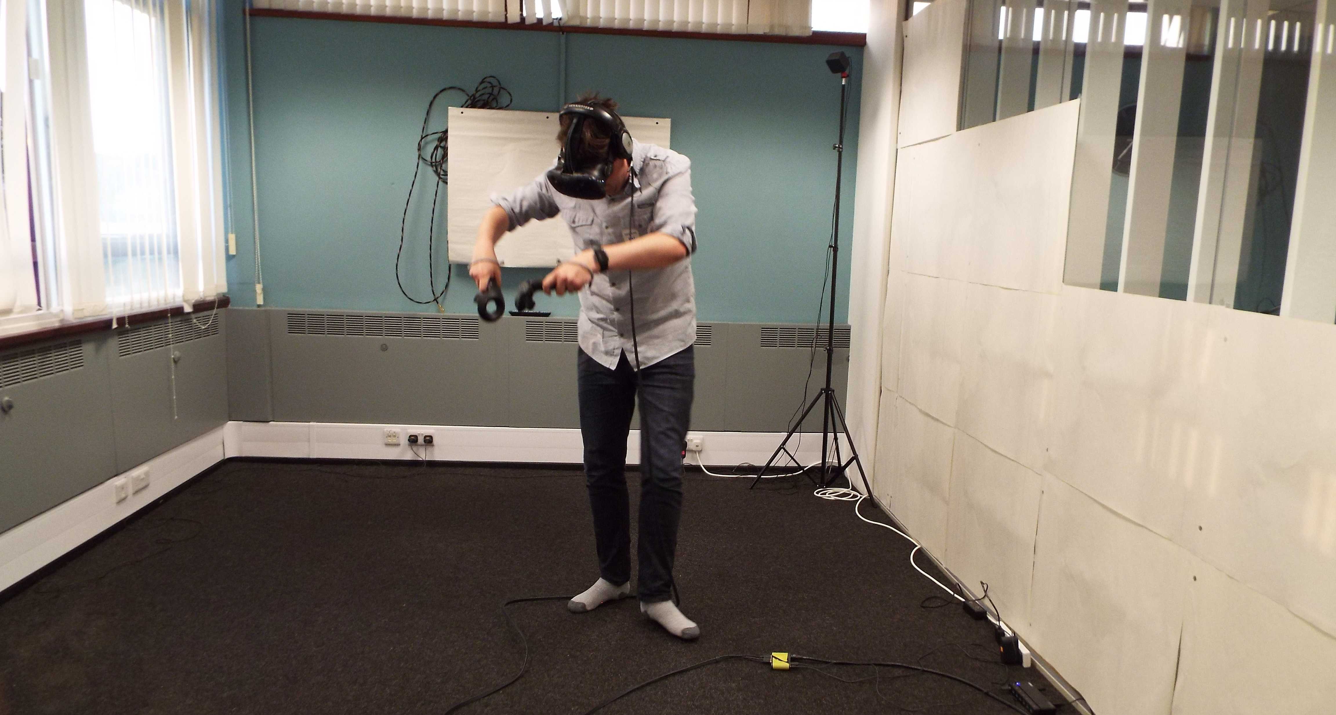 Chris Hunt deep in VR